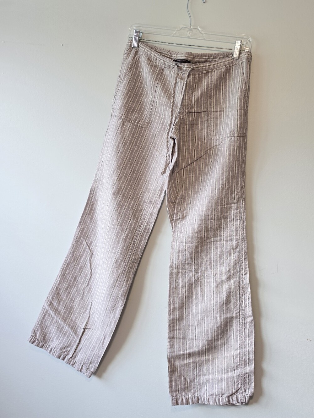 Victoria's Secret Light Beige Pinstripe Chinos